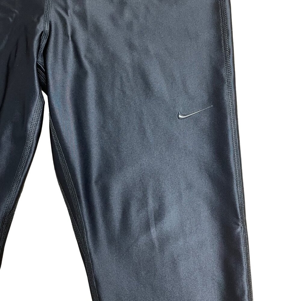 NIKE PRO LEGGINGS HIGH RISE DA0570-010 SIZE M ATHLETIC STRETCH TRAINING 7/8 LOGO - Picture 5 of 10